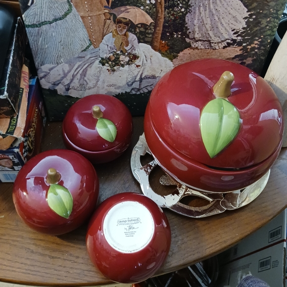 🍎RARE VINTAGE Apple  Fresh Temp-tations  Ovenware Serving Ware🍎Gift it. 🎁 - Picture 11 of 16